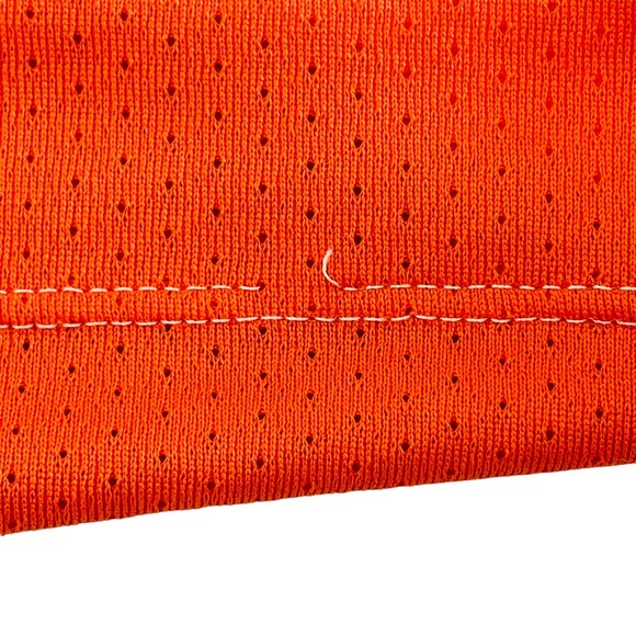 Nike Dri-Fit White & Orange Collared Golf Shirt NikeGolf Tour Performance Mens S - Picture 9 of 12